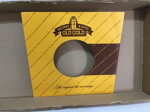 Old gold vinyl record - gold,