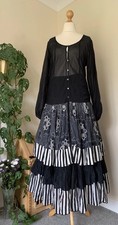 Stunning Silk Blend Hebbeding Tiered Gypsy Skirt Cardi Dress Jacket Suit 16 18