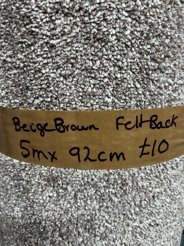 Carpet offcut beige - brown, felt