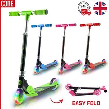 CORE Foldy Kids Scooter Foldable Scooter LED Wheels Boy/Girl Scooter RRP£60