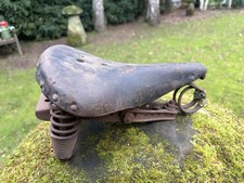 French Leather Bicycle Saddle