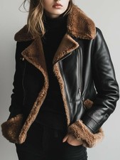 Women’s Black Shearling