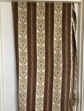 Vintage Retro 1970’s Kitschy Pair Of Curtains, Prop, Projects Upholstery- 72” L