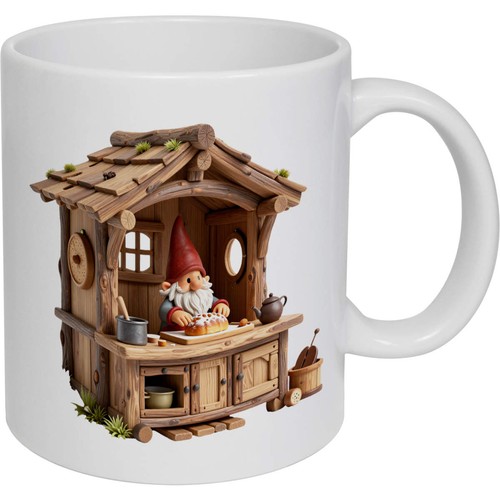 Gnome baking bread - 'gnome, ceramic