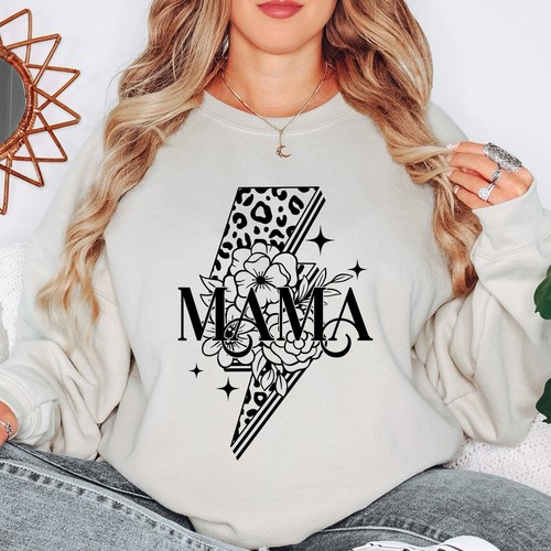 Mama lightning bolt womens - mama,