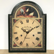 Wooden Chicken Clock Country