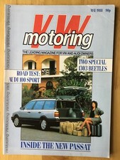 VW MOTORING - MAY 1988 -