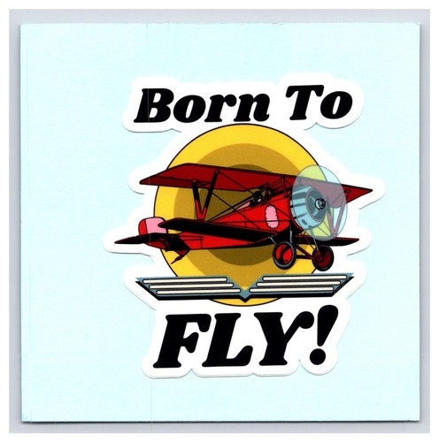 Sticker aviation born to - aviation,