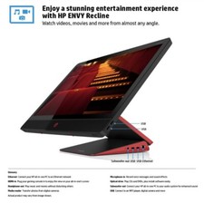 HP ENVY 23" RECLINE TOUCHSMART ALL IN ONE TOUCHSCREEN PC i5 8GB 1TB SSD WIN 10