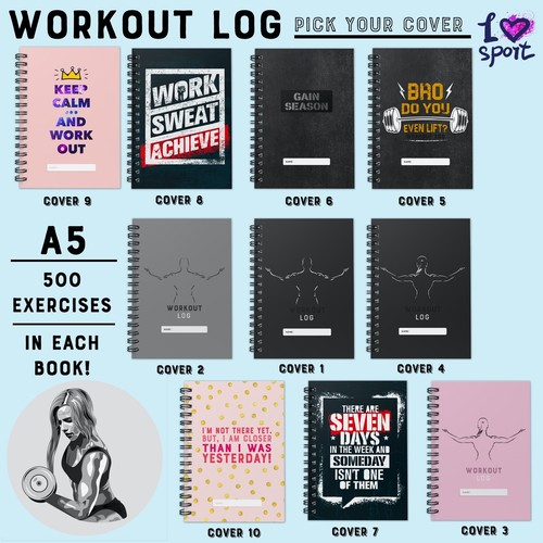 Workout log book gym - log,