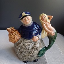 Royal Doulton Old Salt Teapot D6818 SIGNED Collectors Club Exclusive Box Vintage