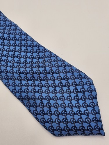 Hermès silk tie mens blue - tie,