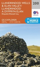 Llandrindod Wells Elan Valley Rhayad 200 Explorer Map Ordnance Survey 