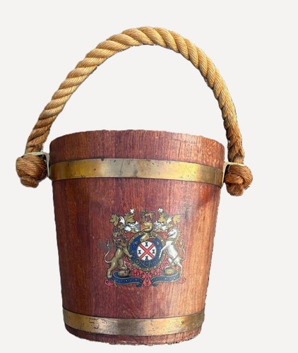 Antique bucket with naval