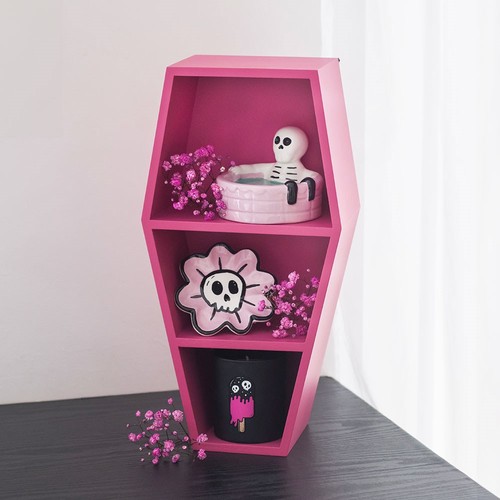 Small hot pink coffin shelf - small,