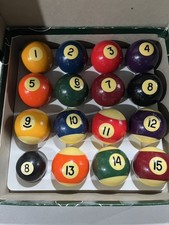Aramith billiard pool balls full set 1" 7/8