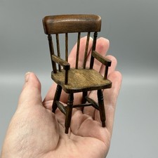 Dolls House Furniture 1:12 Miniature Stick Back Chair By Artisan Squirrel
