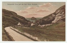 Delabole, Trebarwith Cove and the Gull Rock, coloured photograph printed PC