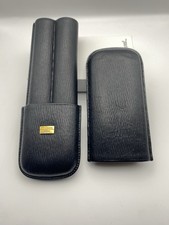 S.T Dupont Cigar Case Black Calf Leather