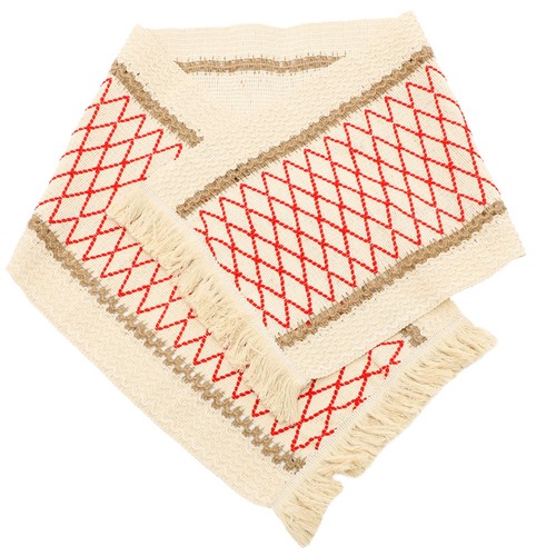 Table runner with tassel - table,