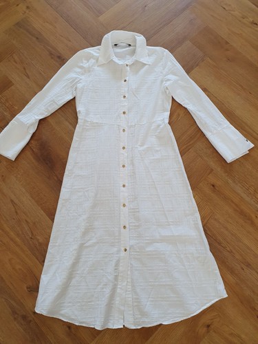 Zara textured shirt dress size - textured,
