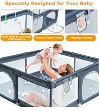 XL Playpen Toddler & Baby Portable Child Safety Yard Activity Center 