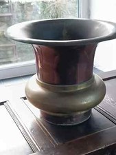 Vintage Copper brass steam boat funnel traction engine train railway ship antiqu