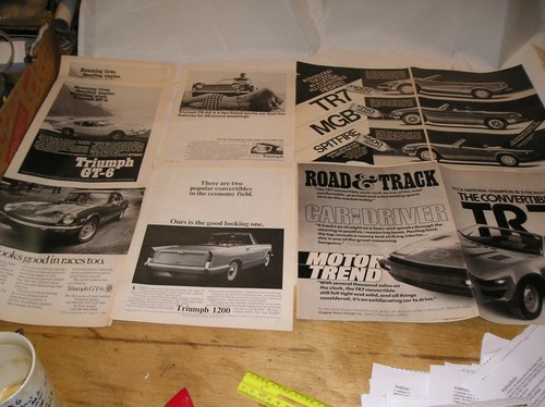 Lot triumph vintage - lot, of