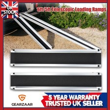 5ft / 6ft Telescopic Loading Ramps for Cars - Extended Lip Design UK