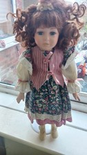 Victorian Porcelain Doll With Stand