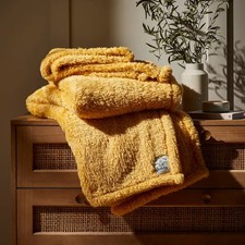 Dunelm Throw Ochre 130 x 170cm