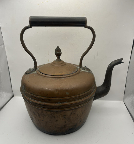 Antique copper kettle vintage - antique,