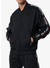 Moschino Black Jacket Italian Flag RARE XL