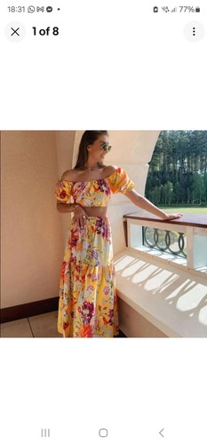 Yellow floral maxi - yellow,