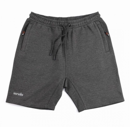 Scruffs charcoal jogger shorts - charcoal,