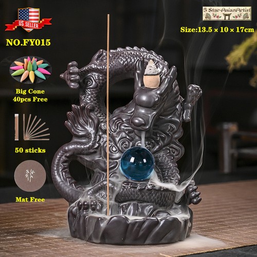 Backflow incense burner holder - burner,