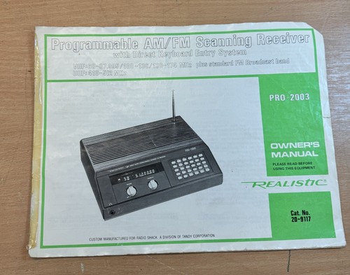 Realistic programmable fm - programmable, am/fm
