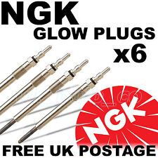 6 x NGK Diesel D Heater Glow Plugs fits MERCEDES S CLASS S320 S420 CDi 6286