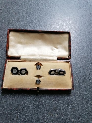 Art deco cufflinks collar - art, cufflinks/collar