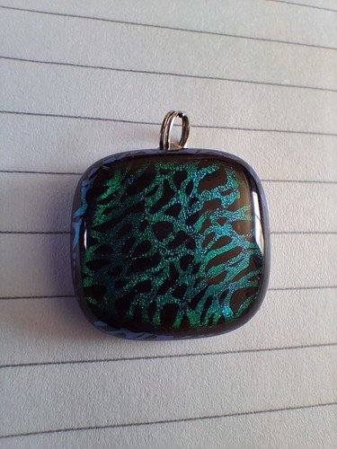 Hand made dichroic - hand, glass