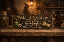 Potions witch signs vintage
