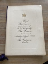Royal Performance The Palladium London 1953 with Entry Ticket