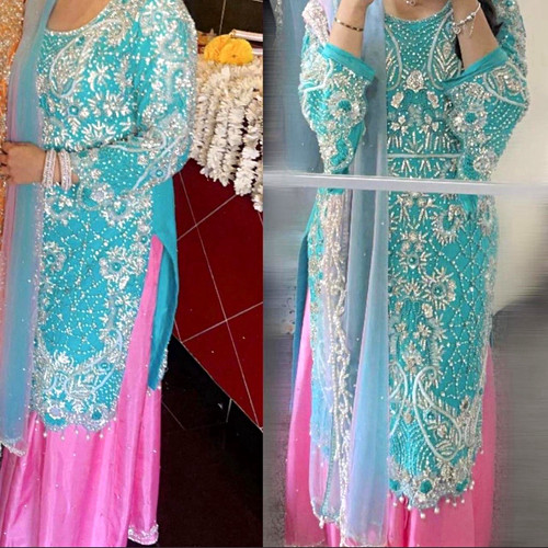 Light blue and - blue,
