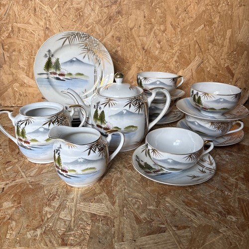 Vintage kutani japanese - kutani, geisha