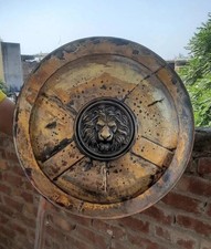 Spartan Round Shield With Lion