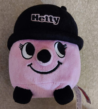 Huggable HETTY Hoover Soft Toy Plush Pink Novelty Henry Vacuum Casdon 7"  18cm