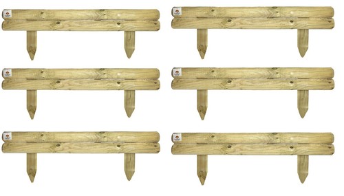 Wooden log panel garden - wooden,