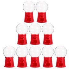 10Pcs Plastic Gumball Machines