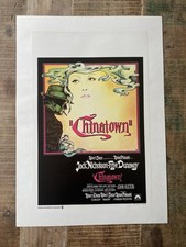 Chinatown Rare Original Belgian Poster Linen Backed Very Fine Jack Nicholson 70s