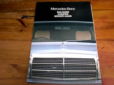 MERCEDES BENZ RANGE SALES BROCHURE, 1983, W123, SL, 190E, 500SE, G WAGON, SEC